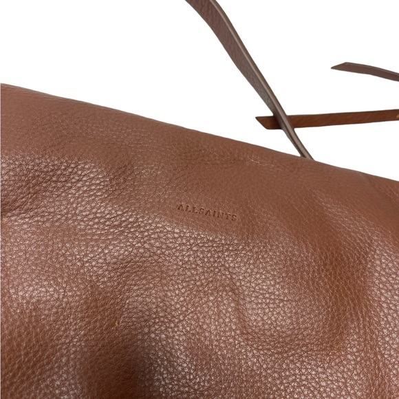 Allsaints | Club Crossbody Bag in Brown Leather - Picture 7 of 12
